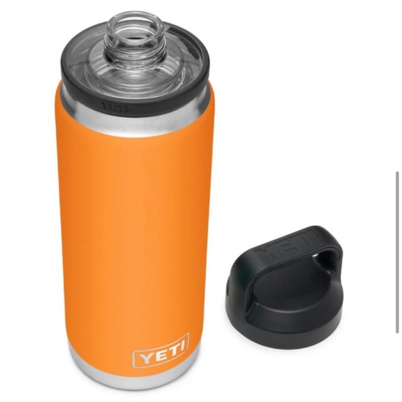YETI KING CRAB ORANGE 26oz Rambler Bottle LIMITED EDITION Chug Cap Lid - Picture 3 of 4